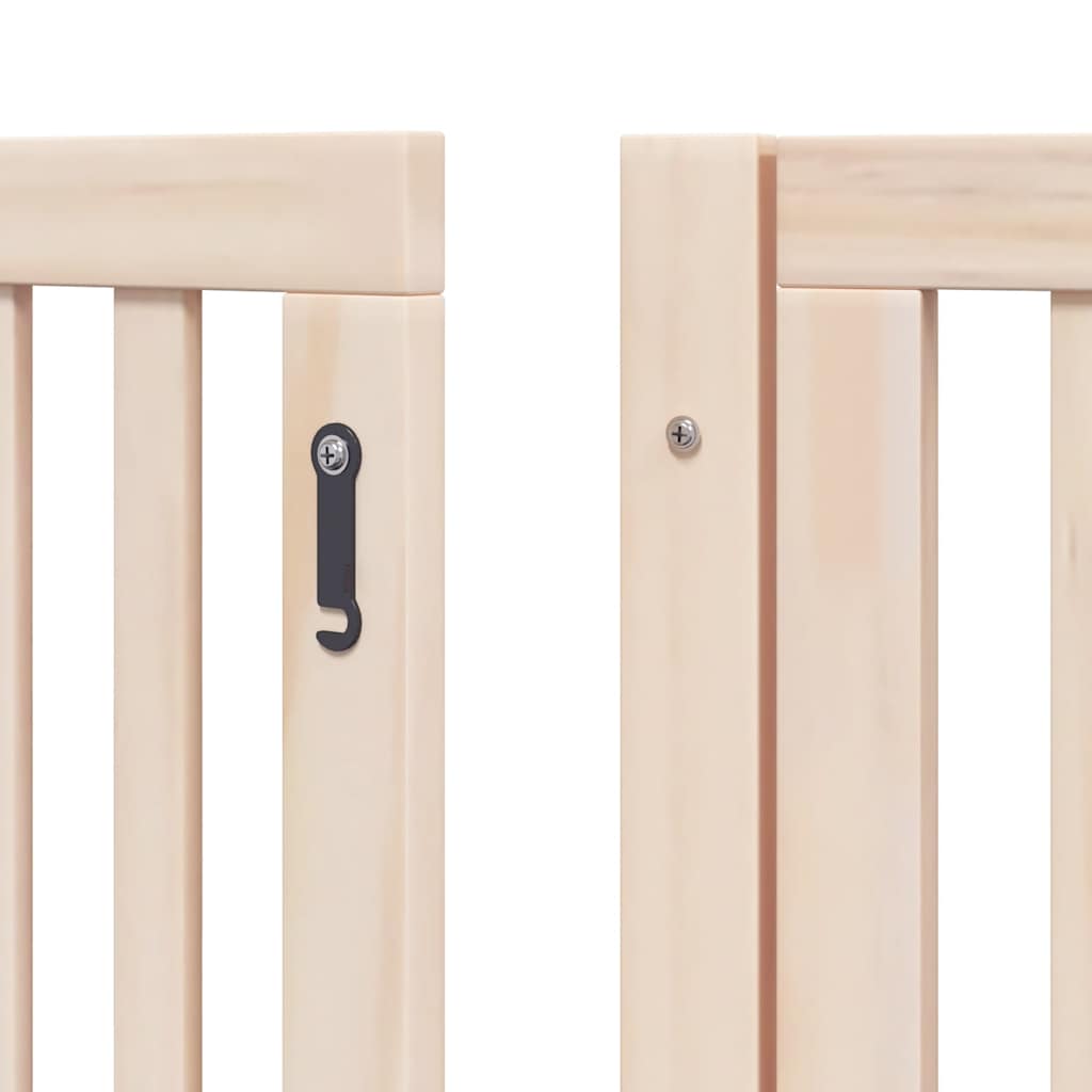 Nyárfa 8 paneles összecsukható kutyakapu ajtóval 640 cm 10