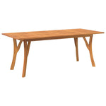 Tömör akácfa kerti asztal 200 x 90 x 75 cm 2