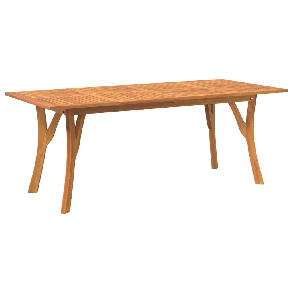 Tömör akácfa kerti asztal 200 x 90 x 75 cm 2