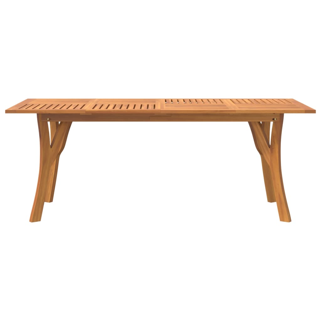 Tömör akácfa kerti asztal 200 x 90 x 75 cm 3