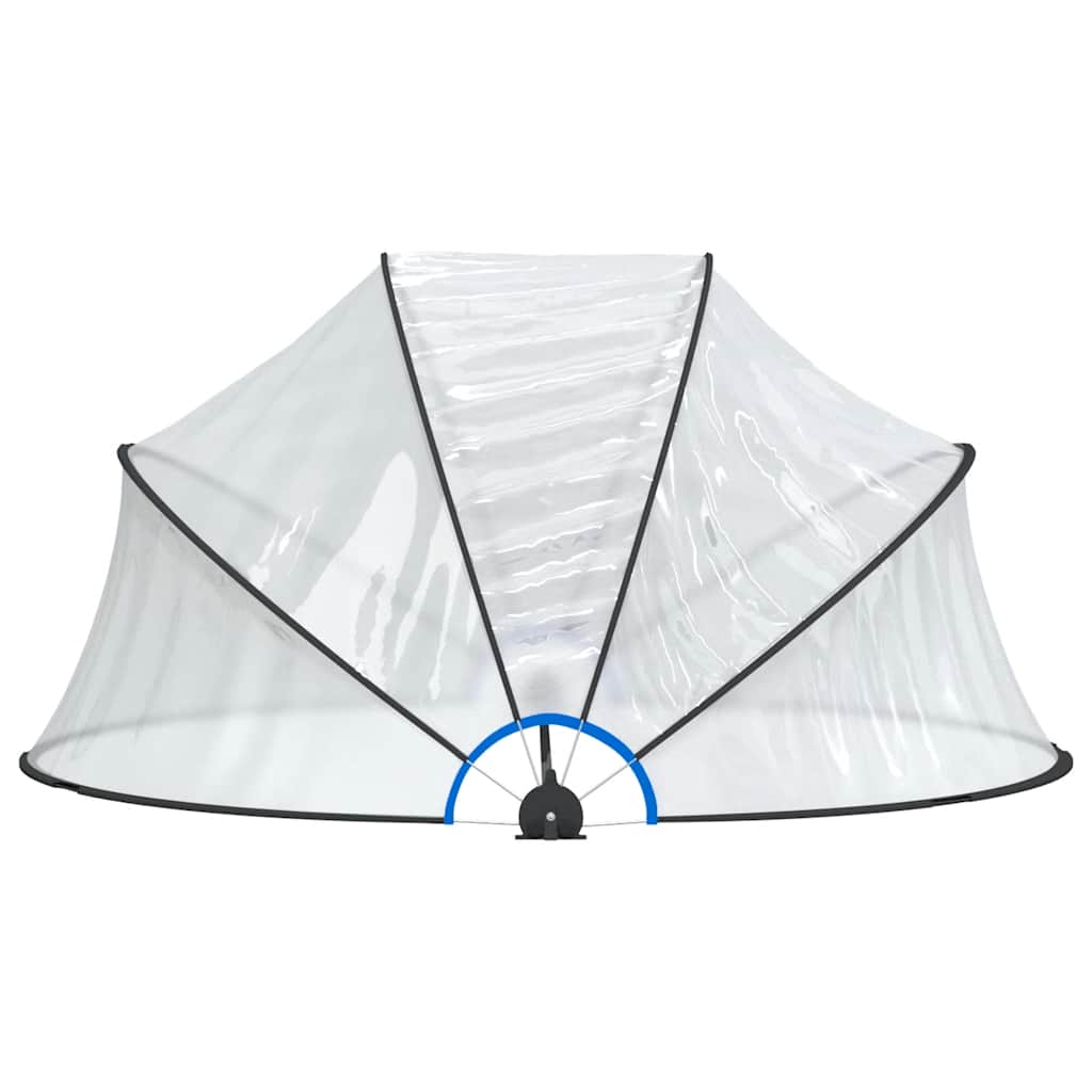 Kerek PVC medencekupola 315 x 158 cm 4