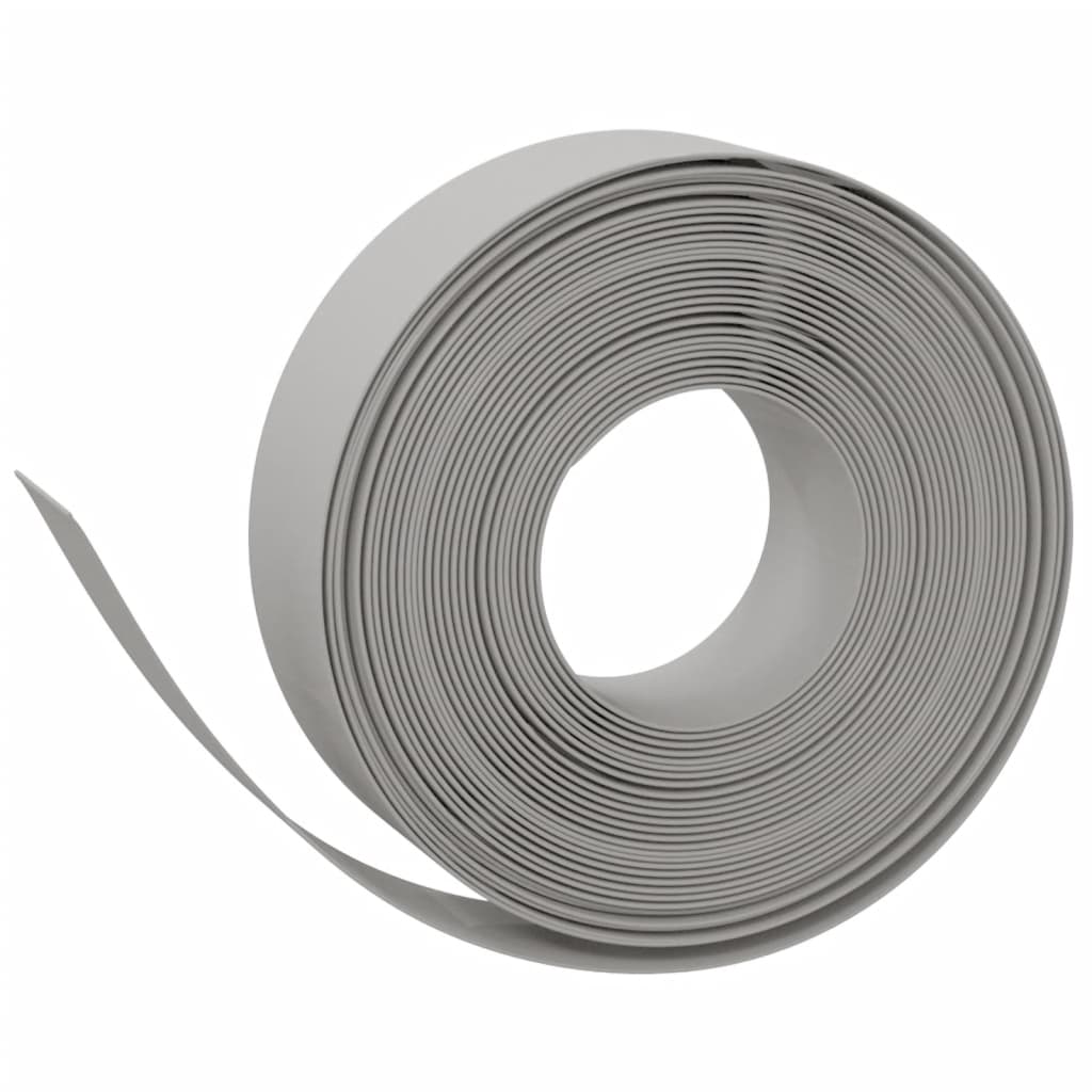 2 db szürke polietilén kerti szegély 10 m x 15 cm 3