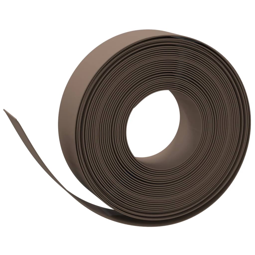 3 db barna polietilén kerti szegély 10 m x 15 cm 3