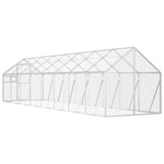 Ezüstszínű alumínium madárház 1,79 x 8 x 1,85m 5