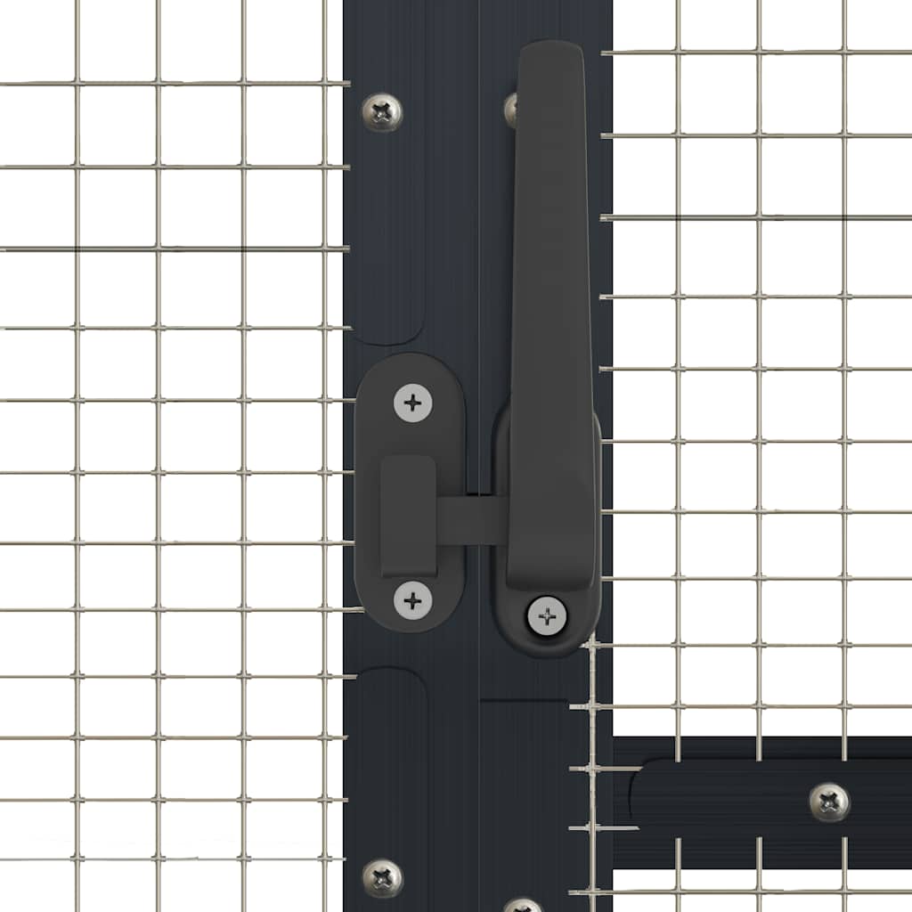 Antracit alumínium madárház 1,79 x 3 x 1,85 m 6