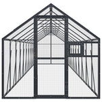 Antracit alumínium madárház 1,79 x 10 x 1,85 m 3