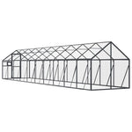 Antracit alumínium madárház 1,79 x 10 x 1,85 m 5