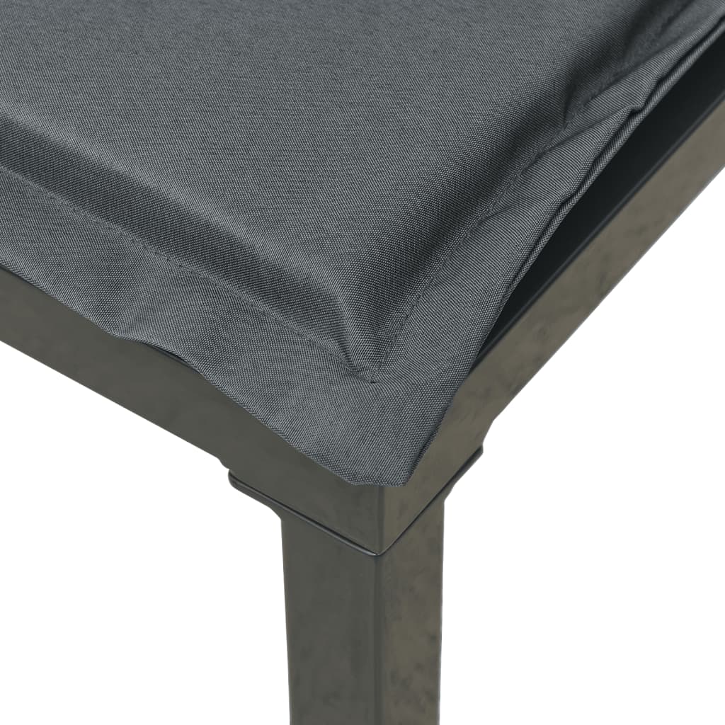 4 részes fekete és szürke polyrattan kerti ülőgarnitúra 8