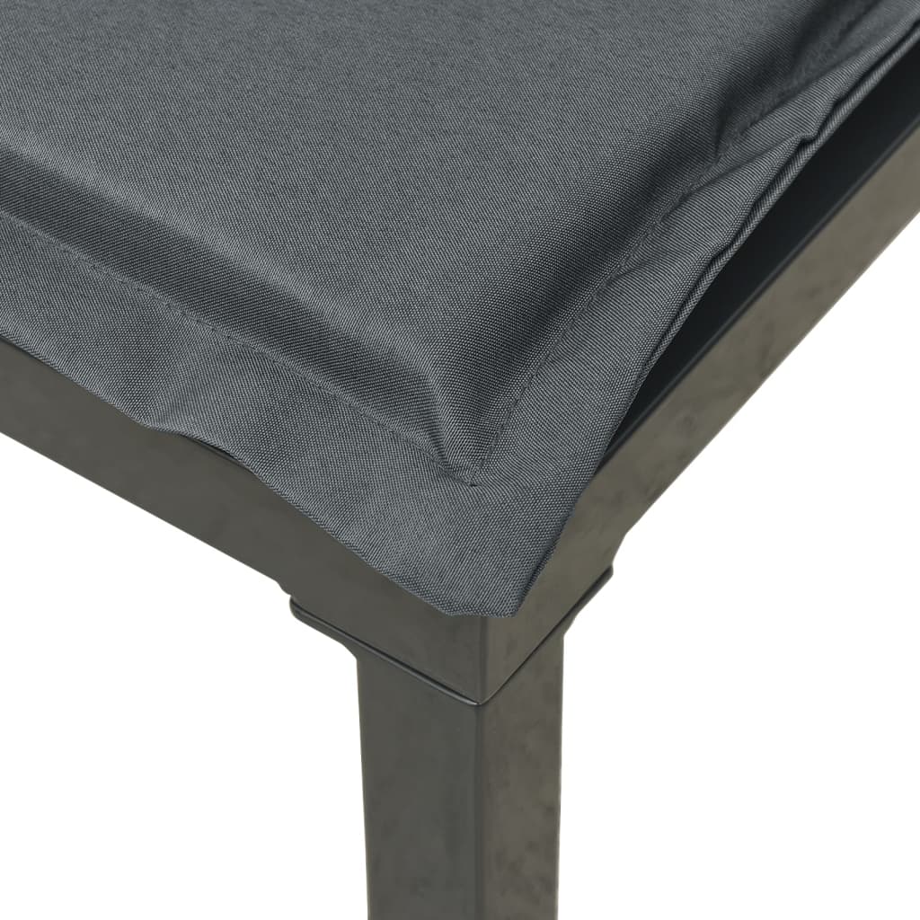 3 részes fekete szürke polyrattan kerti ülőgarnitúra 7