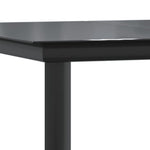 5 részes fekete polyrattan kerti étkezőgarnitúra 9