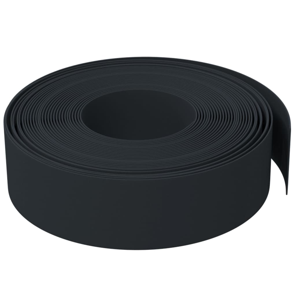 Fekete polietilén kerti szegély 10 m x 15 cm 3