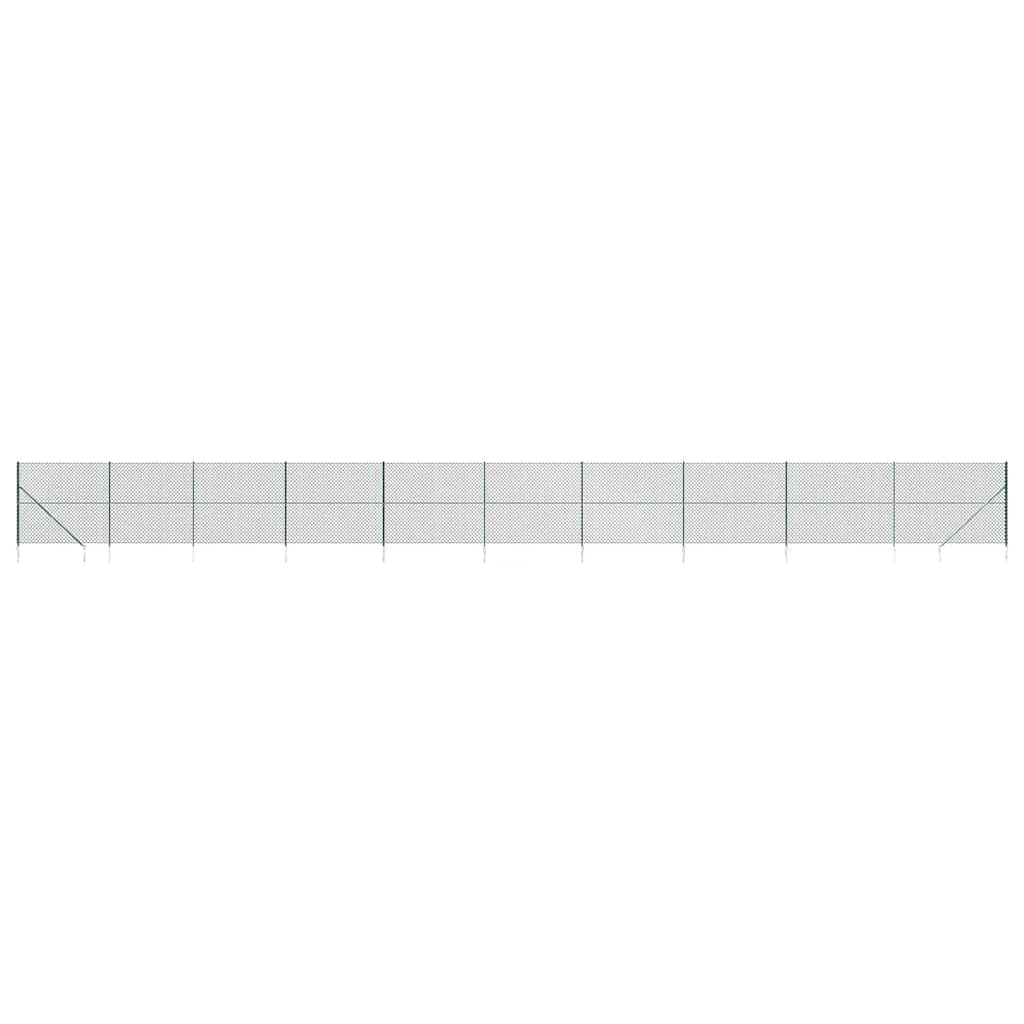 Zöld drótkerítés cövekekkel 1,4 x 25 m 2