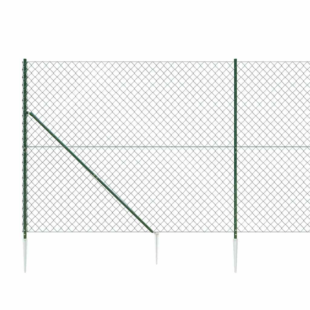 Zöld drótkerítés cövekekkel 1,4 x 25 m 5