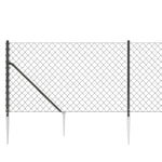 Antracitszürke drótkerítés cövekekkel 1 x 25 m 4