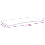 Bambusz asztallap 110x55x1,5 cm 4