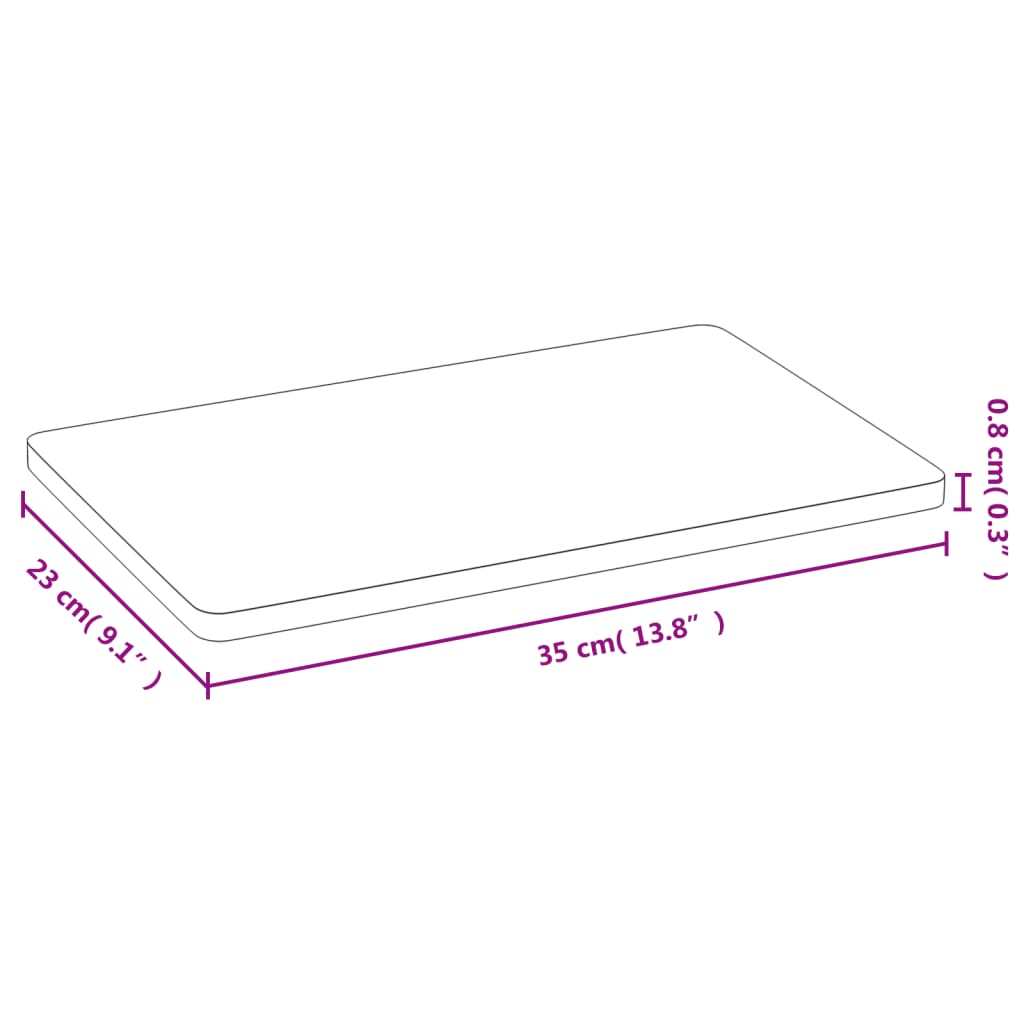 6 db bambusz reggelizőtálca 35 x 23 x 0,8 cm 6