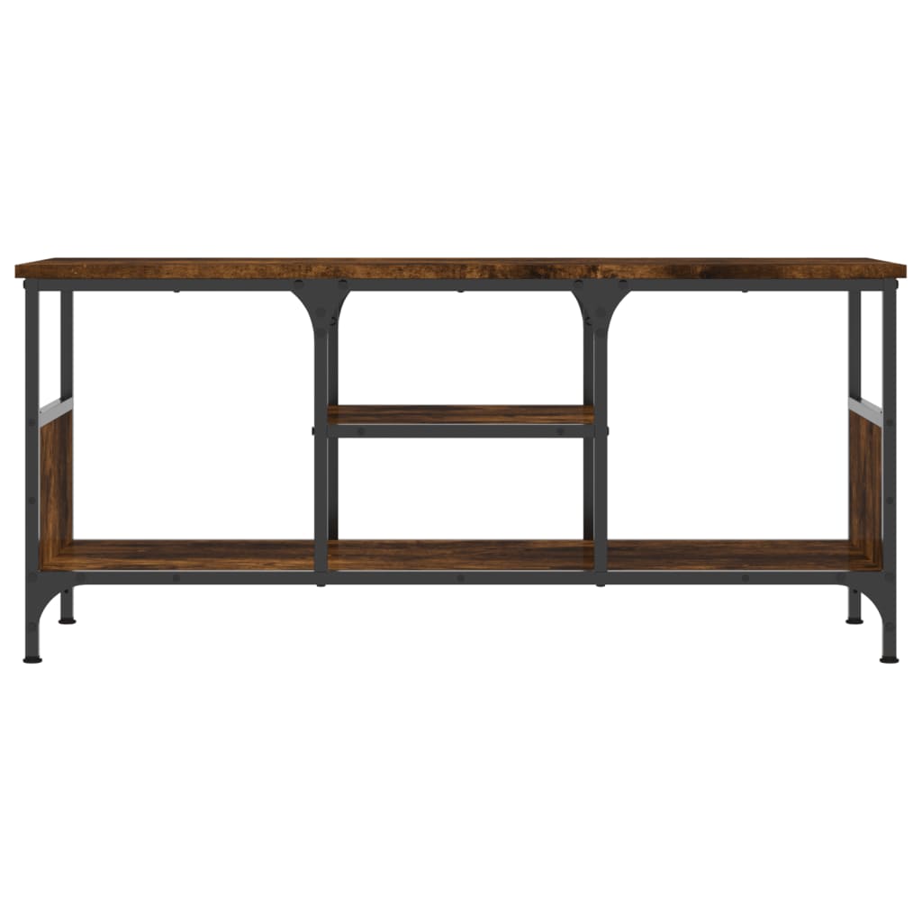 Sonoma tölgy színű szerelt fa és vas TV-szekrény 100x35x45 cm 4