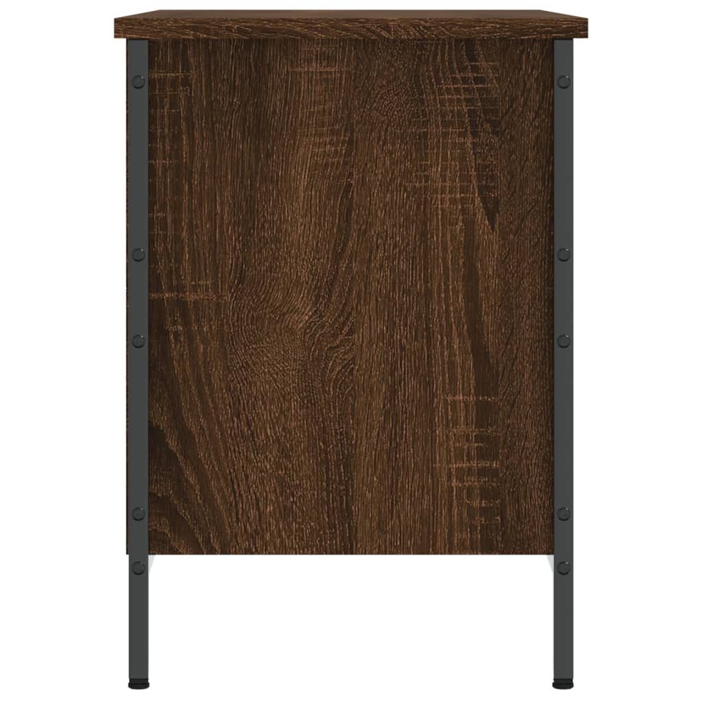 Barna tölgyszínű szerelt fa cipősszekrény 69x35x50 cm 5