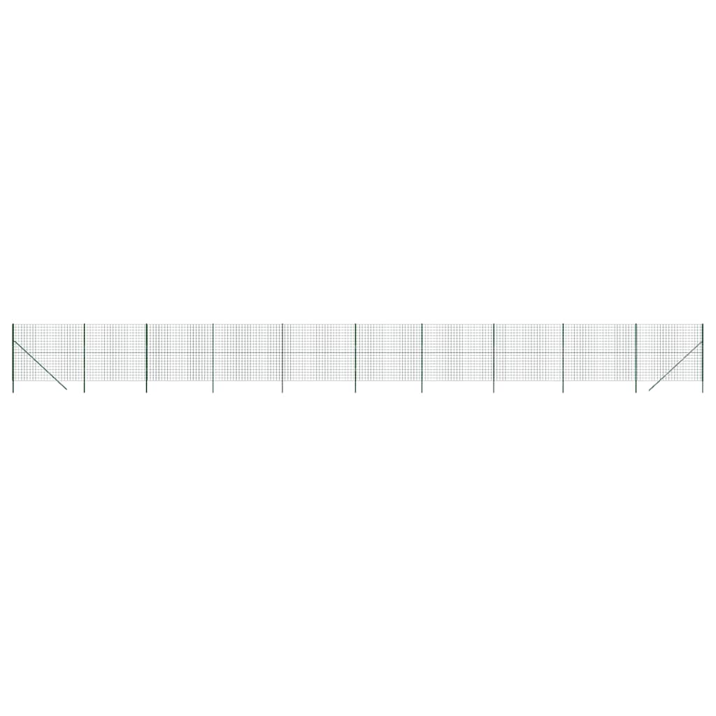 Zöld horganyzott acél drótkerítés 1,8 x 25 m 2