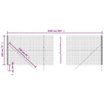 Zöld horganyzott acél drótkerítés 1,8 x 25 m 6
