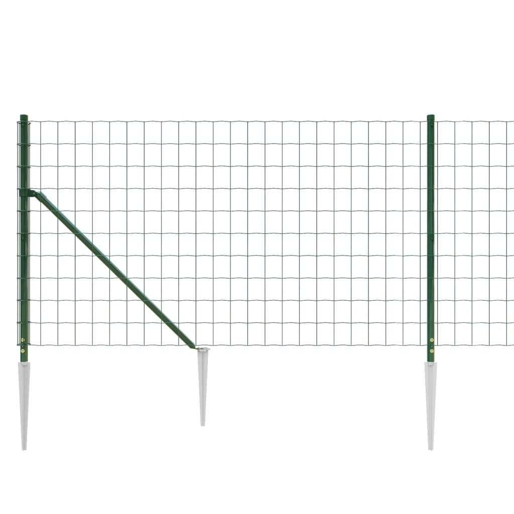Zöld dróthálós kerítés cövekekkel 1,1x10 m 4