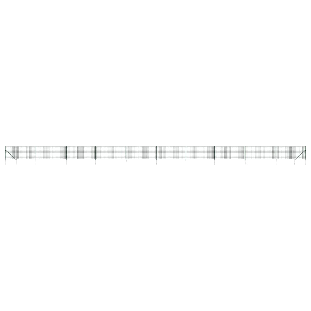 Zöld dróthálós kerítés cövekekkel 1x25 m 2