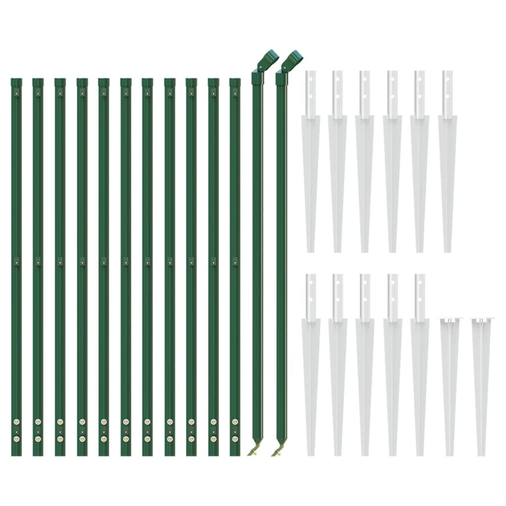 Zöld dróthálós kerítés cövekekkel 1x25 m 3