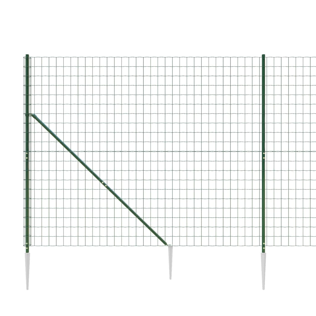 Zöld dróthálós kerítés cövekekkel 1,4x25 m 4