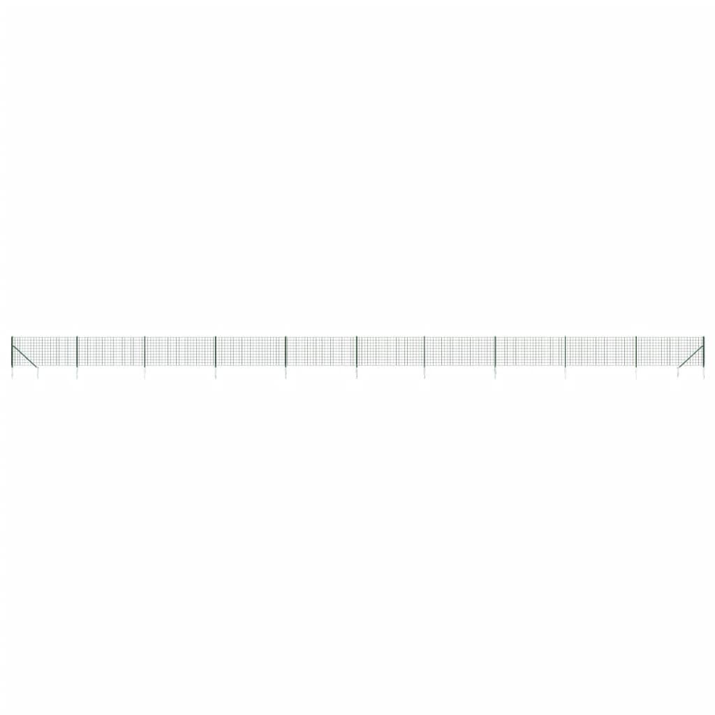 Zöld dróthálós kerítés cövekekkel 1x25 m 2