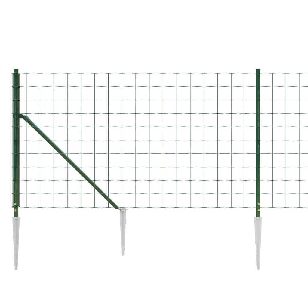 Zöld dróthálós kerítés cövekekkel 1x25 m 4