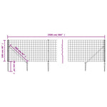 Zöld dróthálós kerítés cövekekkel 1x25 m 5