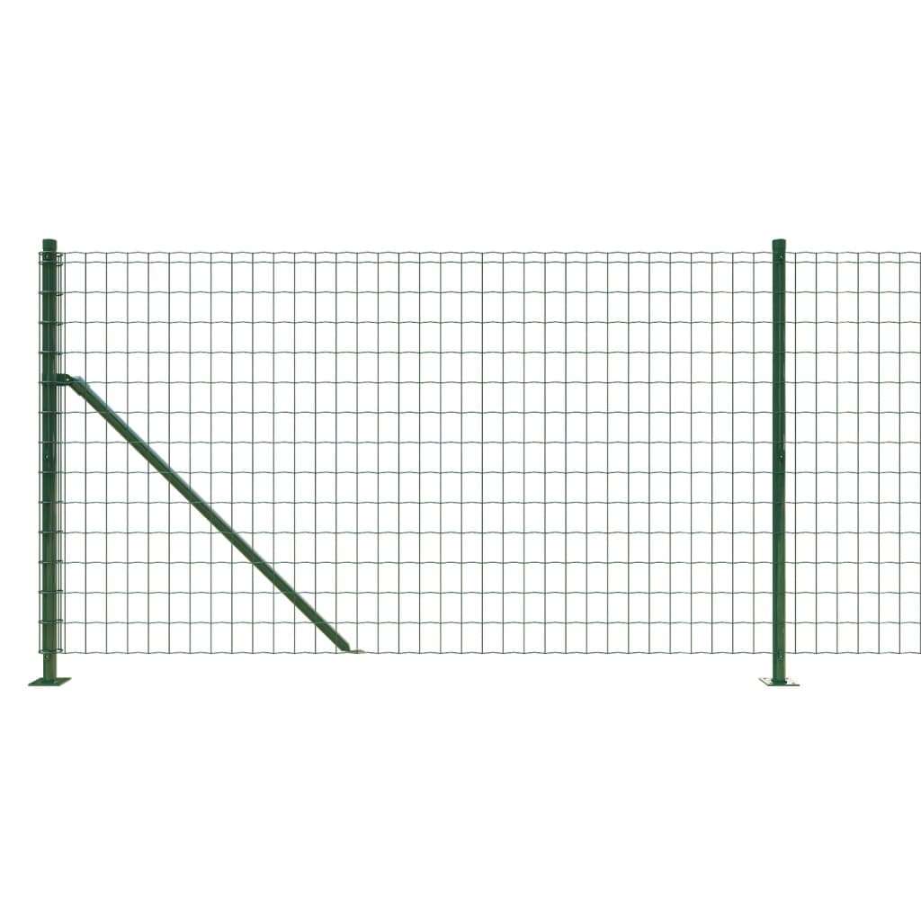Zöld dróthálós kerítés illesztőperemmel 1,1x25 m 4