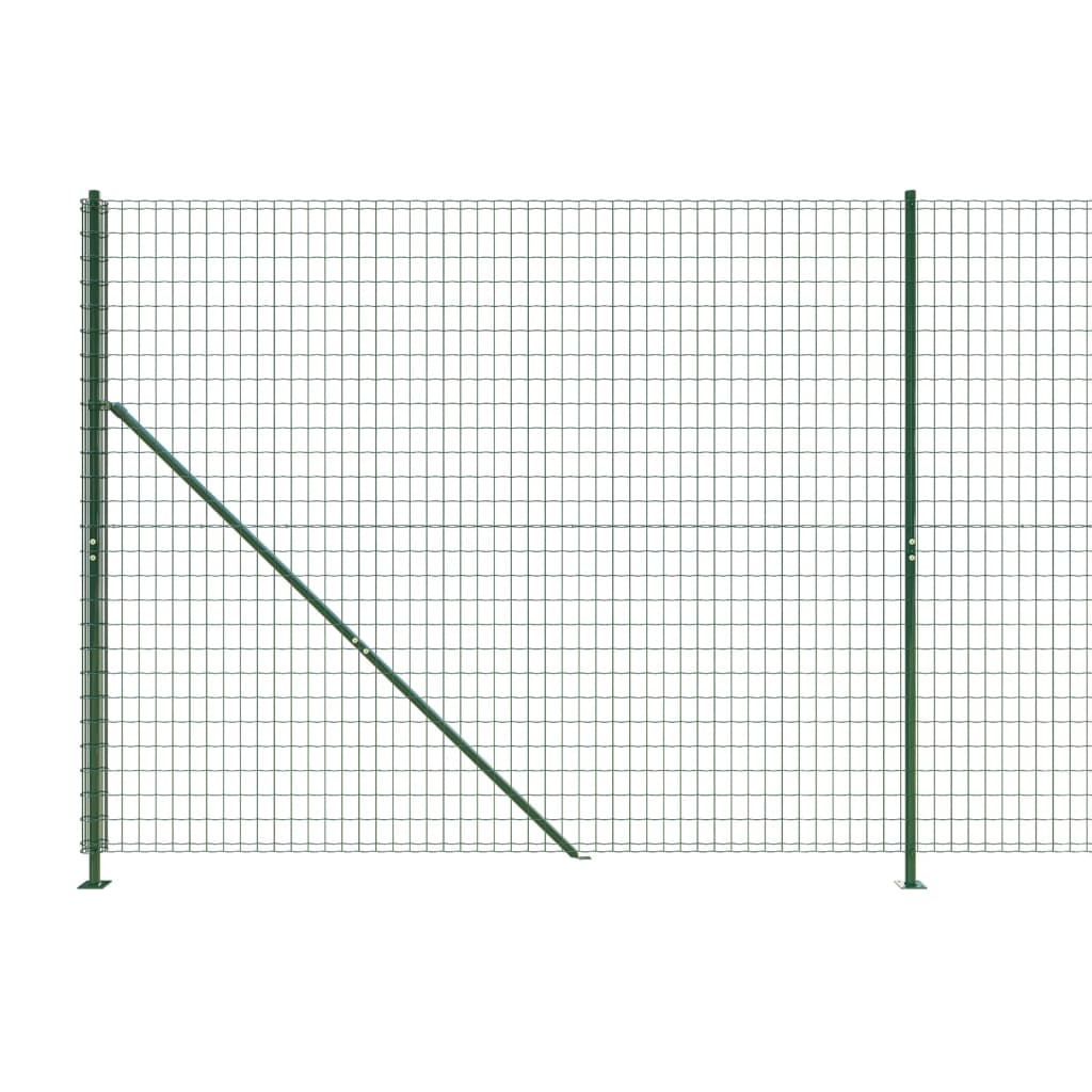 Zöld dróthálós kerítés illesztőperemmel 1,6x25 m 4