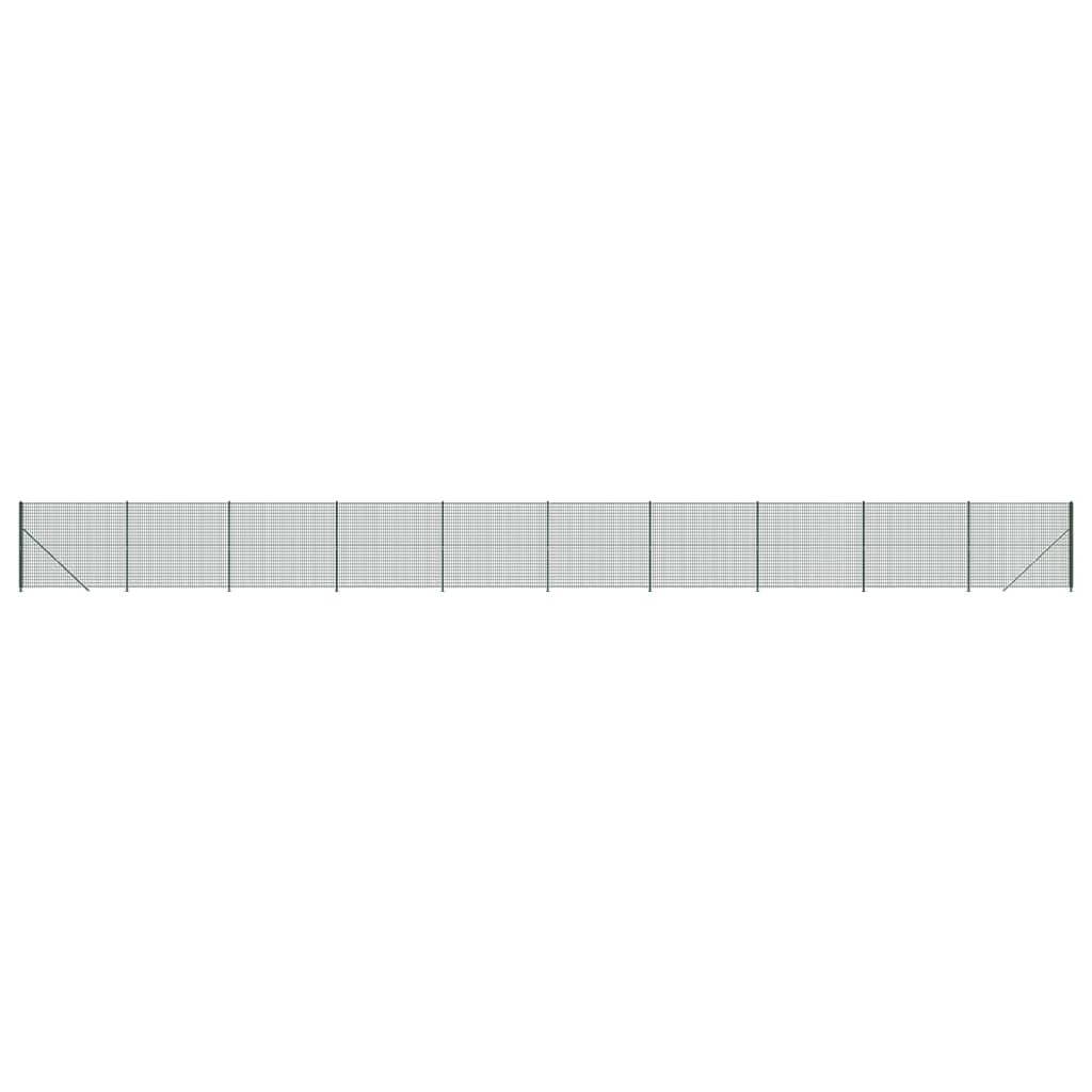 Zöld dróthálós kerítés illesztőperemmel 2,2x25 m 2