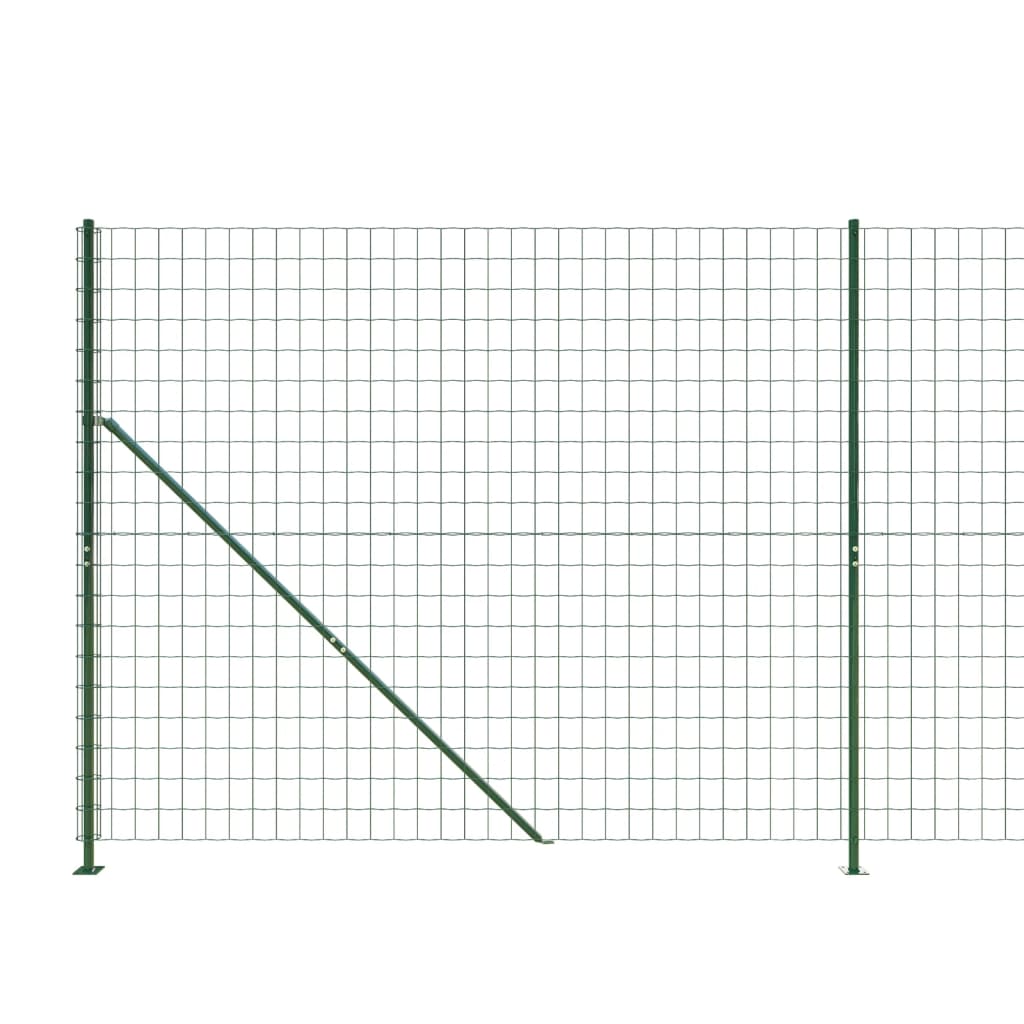 Zöld dróthálós kerítés illesztőperemmel 1,4x25 m 4