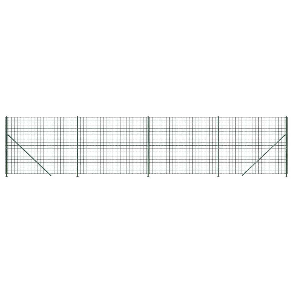 Zöld dróthálós kerítés illesztőperemmel 1,6x10 m 2