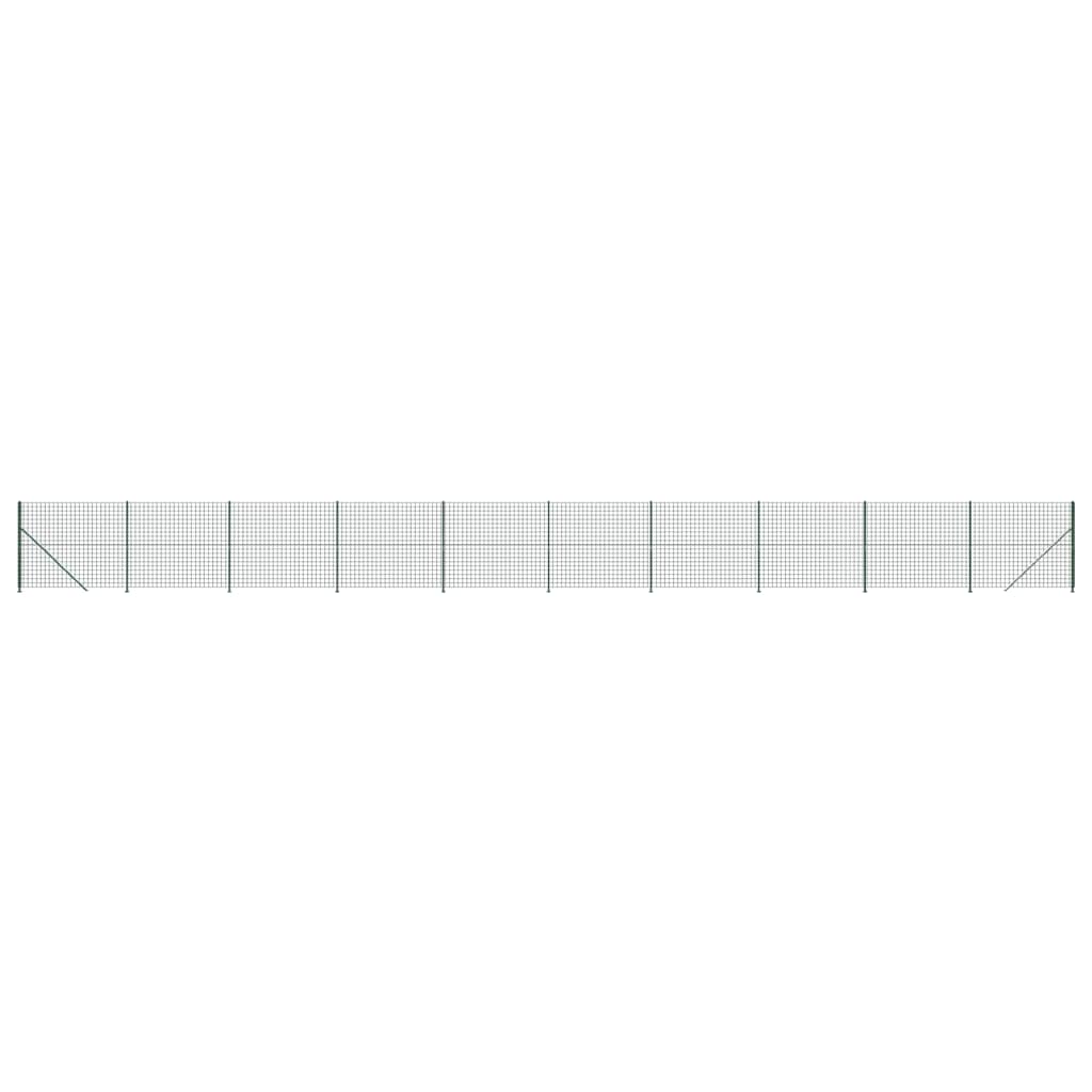Zöld dróthálós kerítés illesztőperemmel 1,8x25 m 2