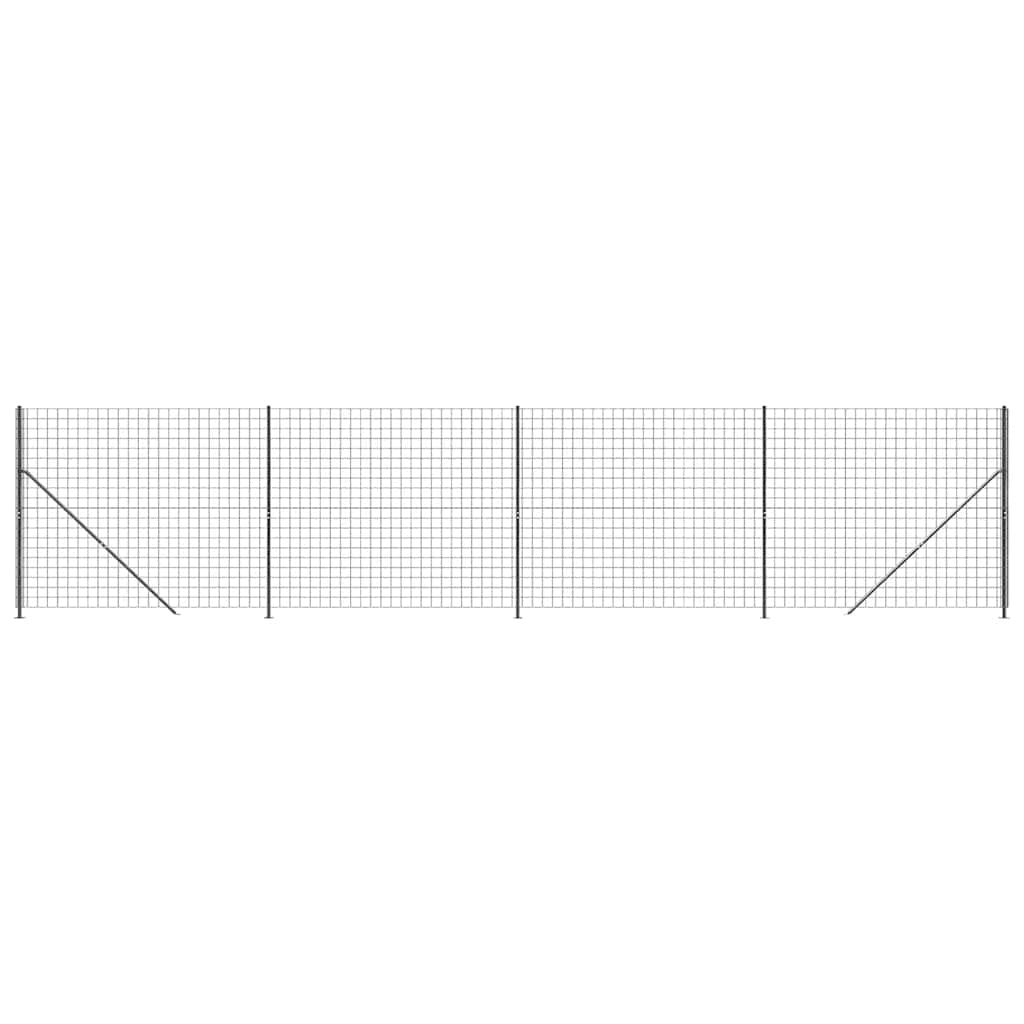 Antracitszürke dróthálós kerítés illesztőperemmel 2x10 m 2