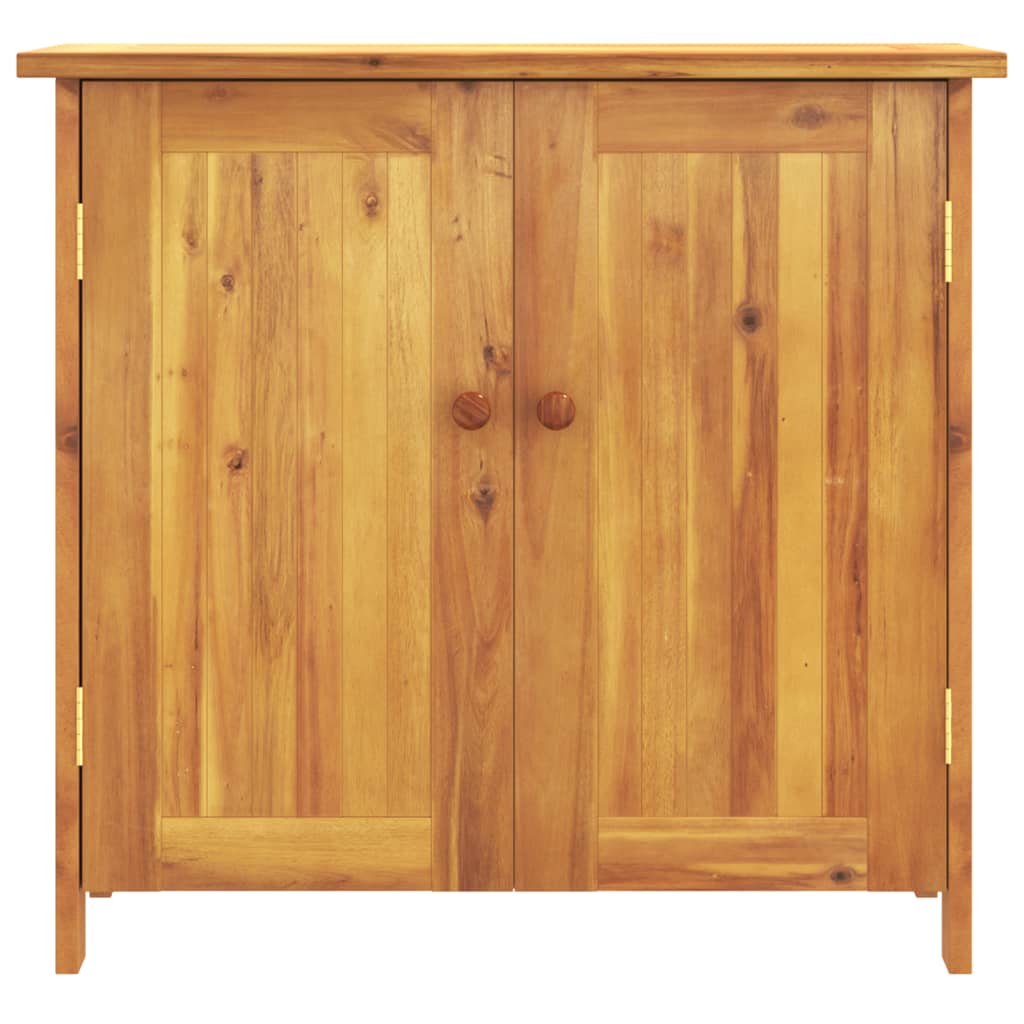 Tömör akácfa kerti szekrény 75 x 35 x 70 cm 4