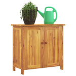 Tömör akácfa kerti szekrény 75 x 35 x 70 cm 7