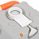 Szürke-fehér HDPE hordozható kemping WC 22+12 L 10