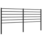 Fekete fém csere fejtámla 193 cm 2