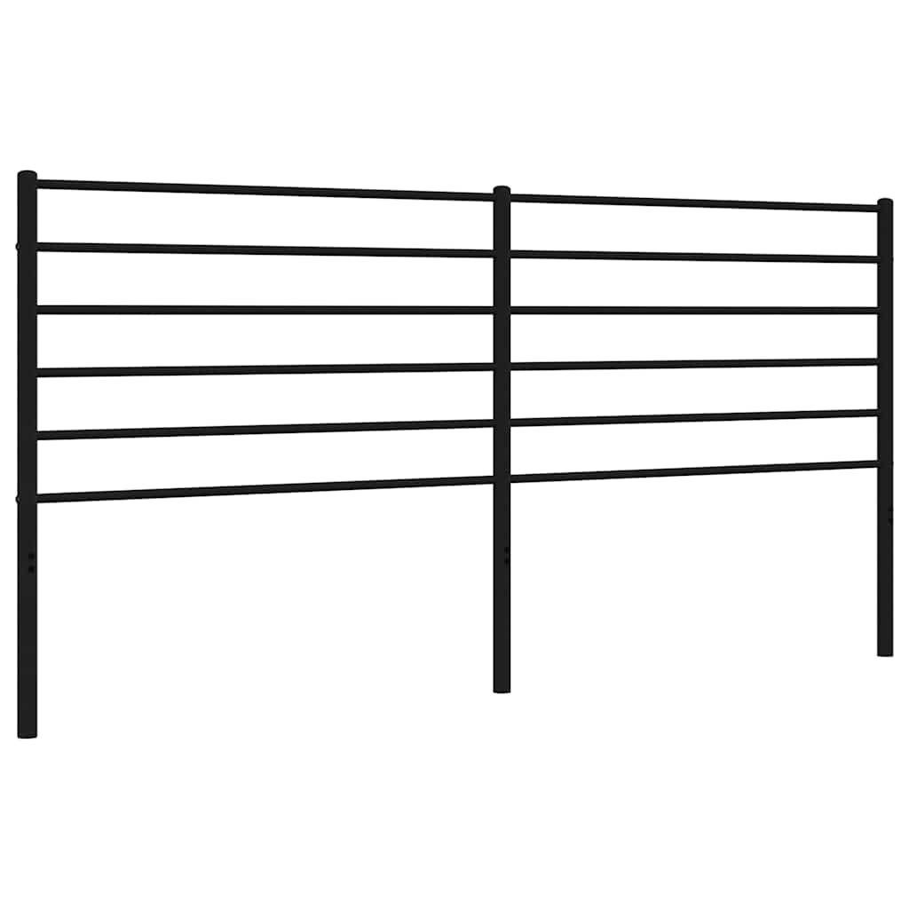 Fekete fém csere fejtámla 193 cm 2