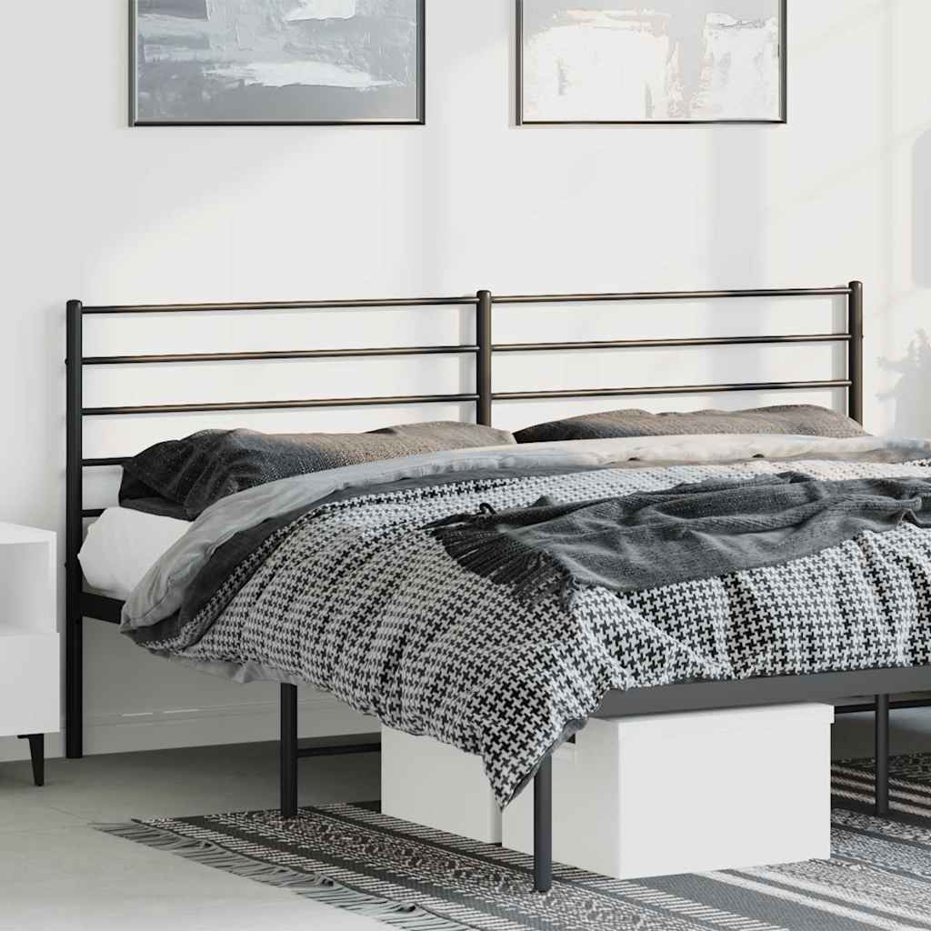 Fekete fém csere fejtámla 193 cm