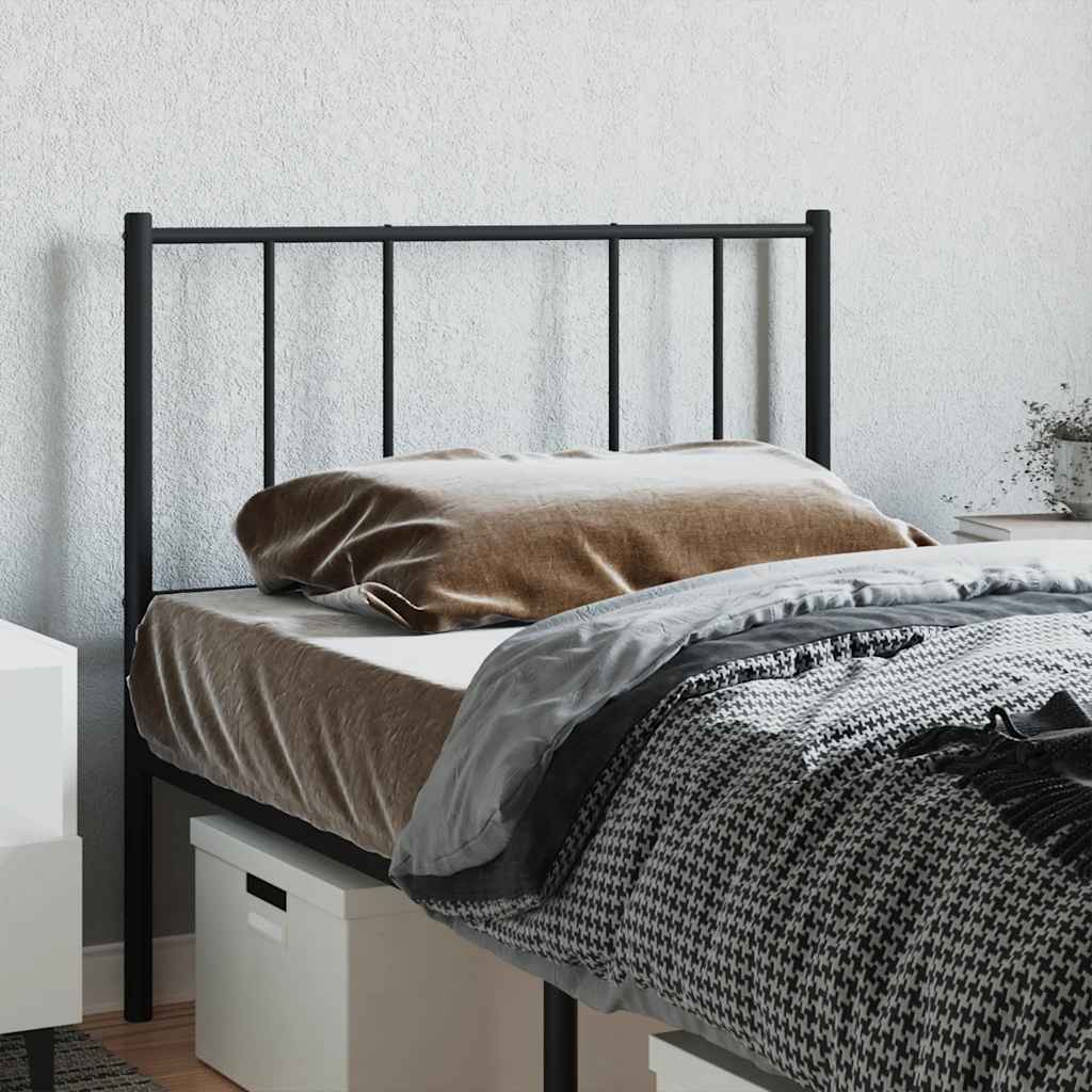 Fekete fém csere fejtámla 90 cm 3