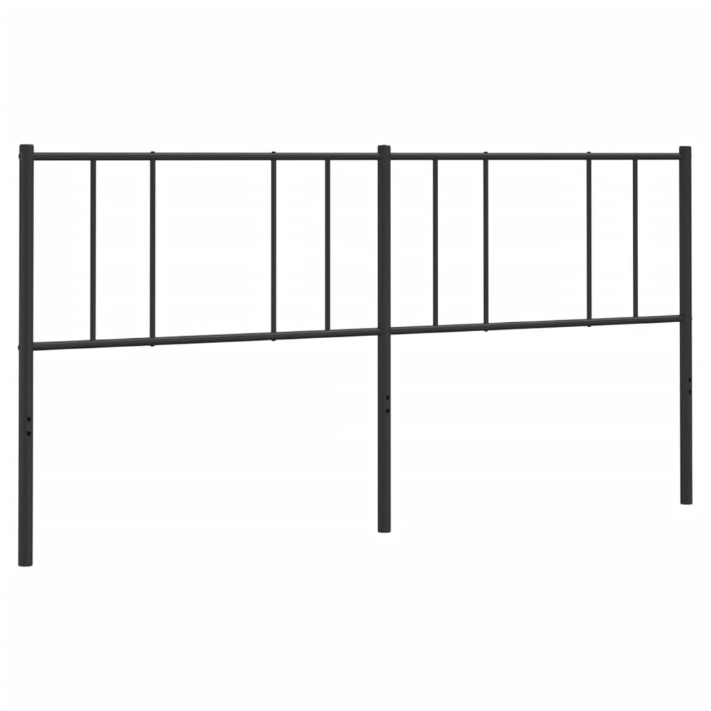 Fekete fém csere fejtámla 193 cm 2