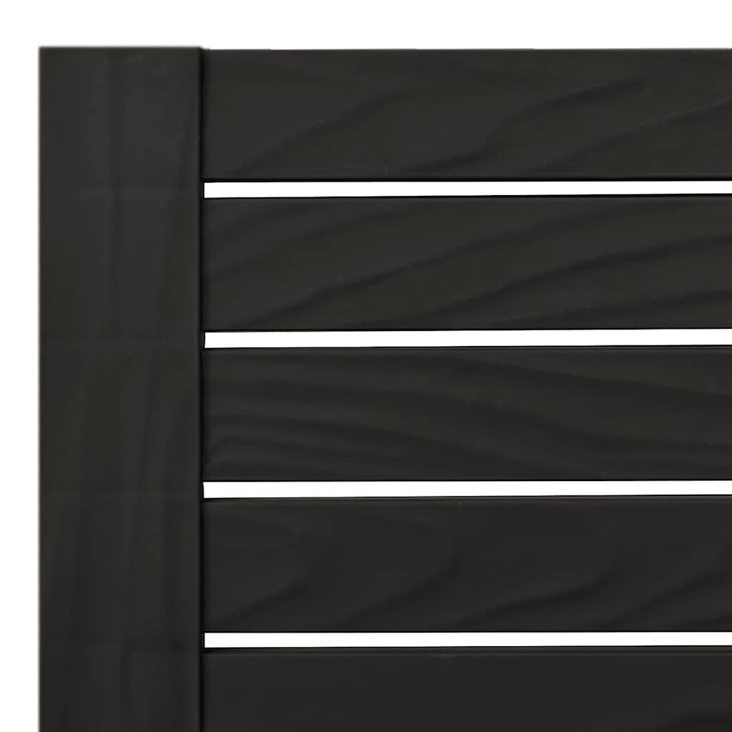 2 db fekete polipropilén napozóágy 155 x 58 x 83 cm 9