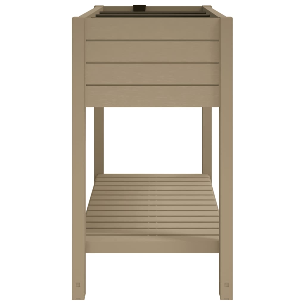 Világosbarna polipropilén magaságyás 110x45x79 cm 4