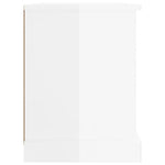 Magasfényű fehér szerelt fa TV-szekrény 73 x 35,5 x 47,5 cm 8