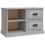 Szürke sonoma színű szerelt fa TV-szekrény 73x35,5x47,5 cm 2